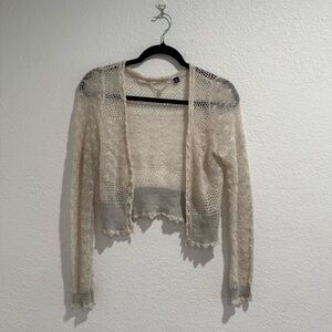 Vintage Cream Women's knitted cardigan